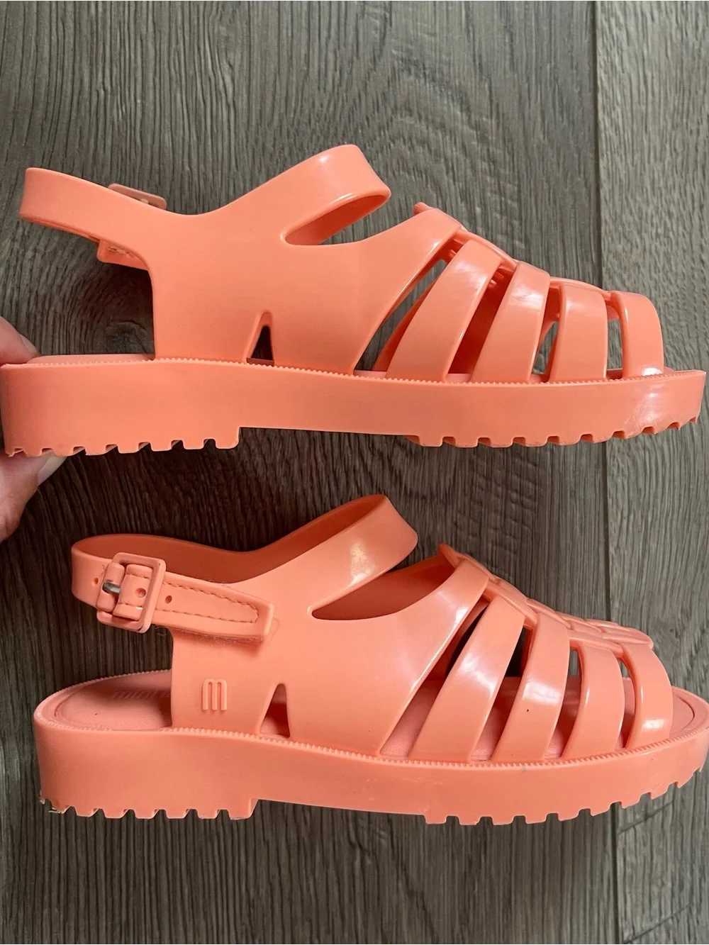 Mini Melissa Francxs Coral Pink Toddler Girl 10 Sandals